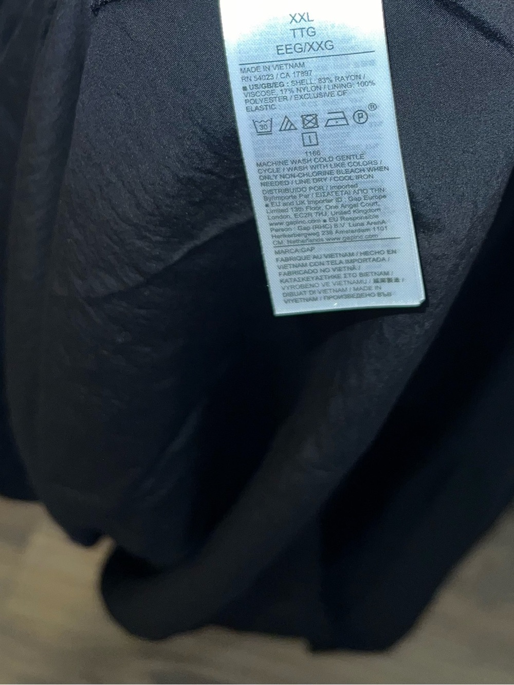 GAP plus size Black Tie-Front Maxi Dress - Picture 5 of 5